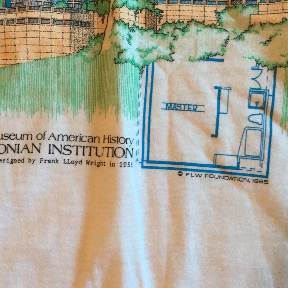 Rare vintage Frank Lloyd Wright T-shirt - Picture 3 of 8